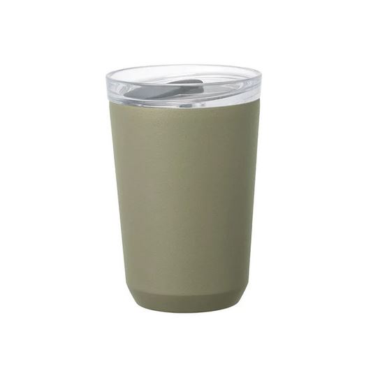 Kinto To Go Tumbler with Plug Khaki 360ml