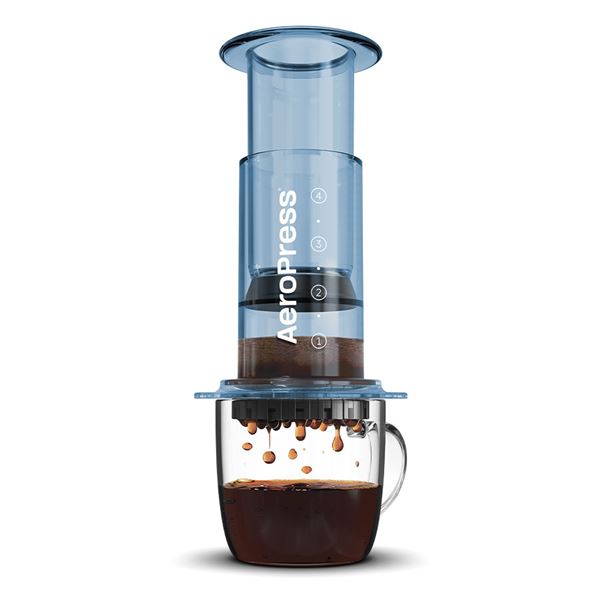 AeroPress Clear Blue Coffee Maker