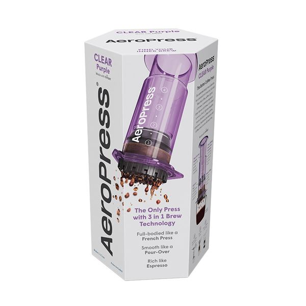 AeroPress Clear Purple Coffee Maker