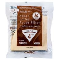 Cafec Abaca Cone-shaped Paper Filter size 4/02 100 pcs Brown