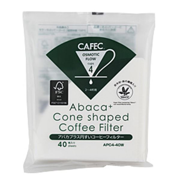 Cafec Abaca+Cone-shaped Paper Filter size 02 40 pcs