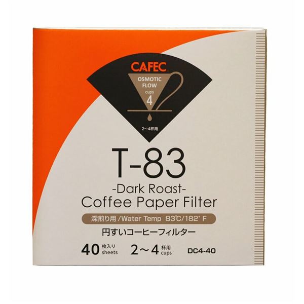 Cafec Dark Roast Paper Filters size 02 40 pcs