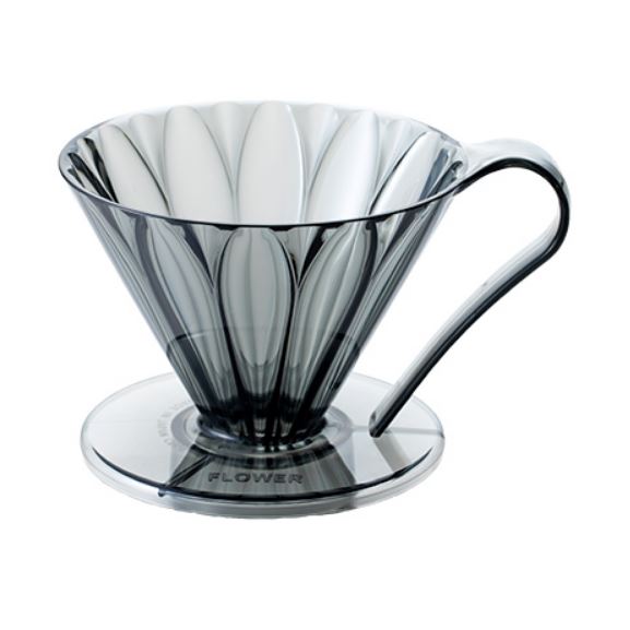 Cafec Tritan Flower Dripper size 02 Black