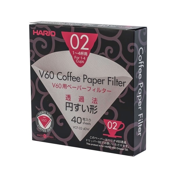 Hario Paper Filters V60-02 Dripper 40 pcs