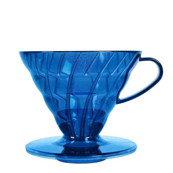 Hario V60-02 Plastic Flamingo Ocean Blue