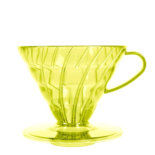 Hario V60-02 Plastic Flamingo Sunflower Yellow