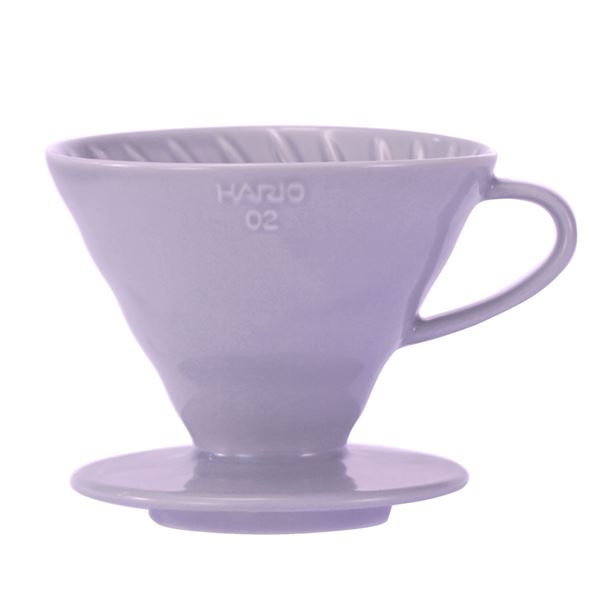 Hario Ceramic Dripper V60-02 Purple + 40 filters