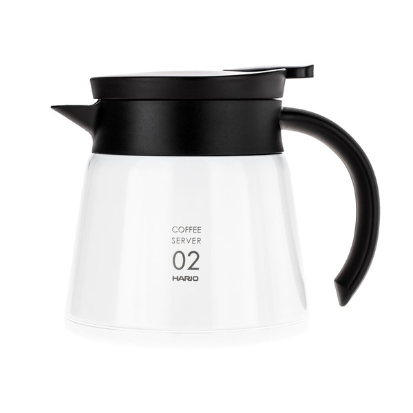 Hario Insulated Stainless Steel Server V60-02 White 600ml